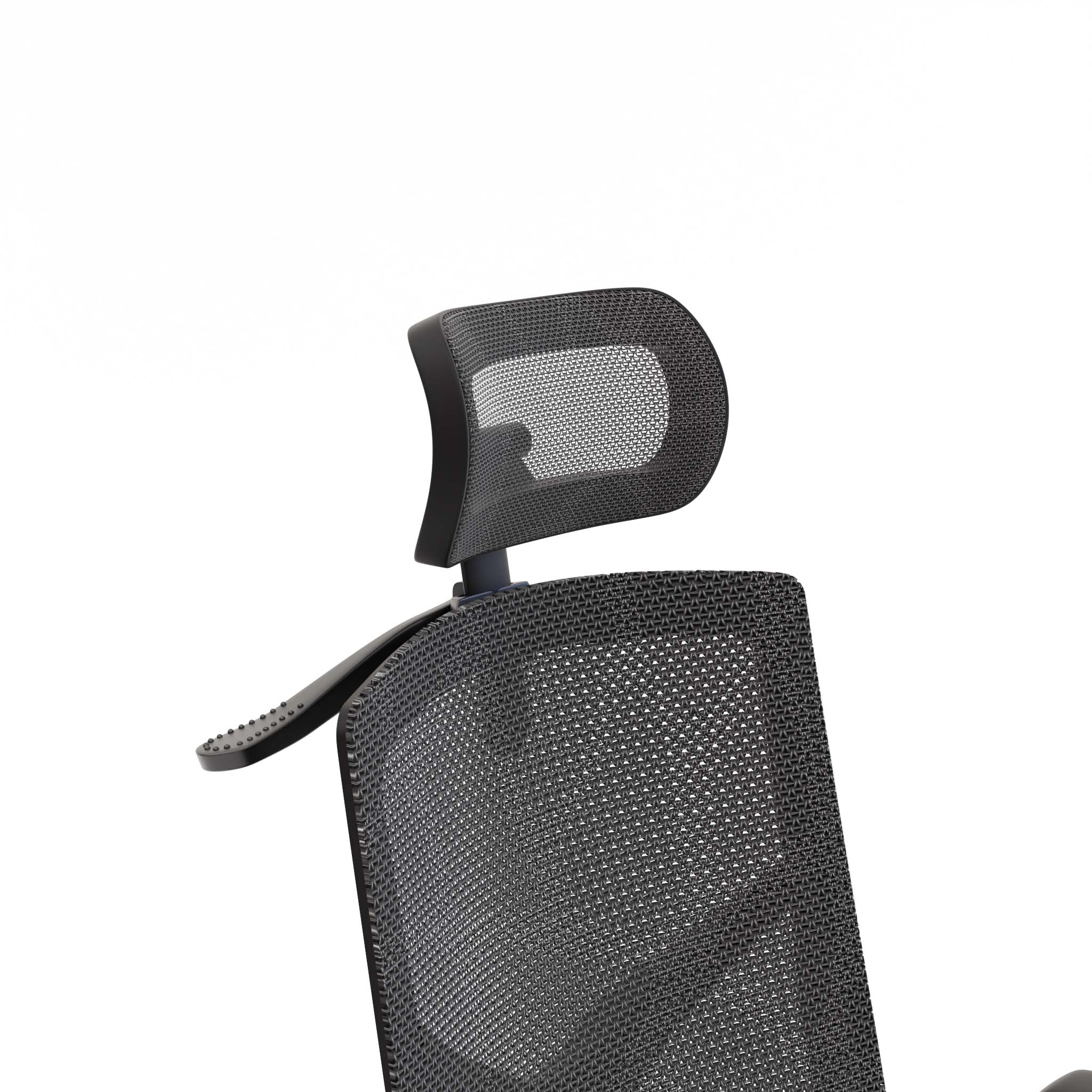 Bürostuhl-LENDA-Kopfstütze-schwarz Bürostuhl LENDA Kopfstütze schwarz