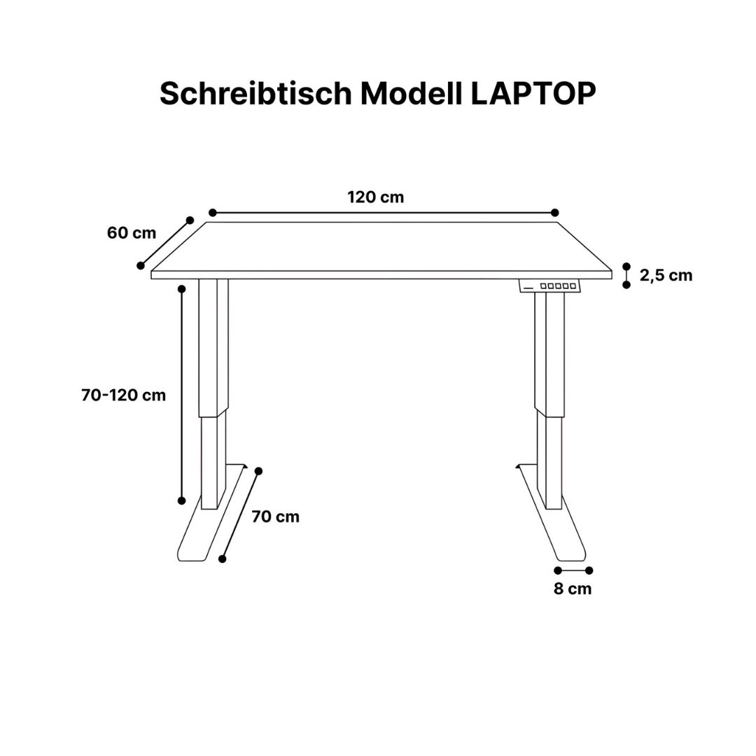 Standable-höhenverstellbarer-Schreibtisch-LAPTOP-Dimensionen Standable höhenverstellbarer Schreibtisch LAPTOP Dimensionen