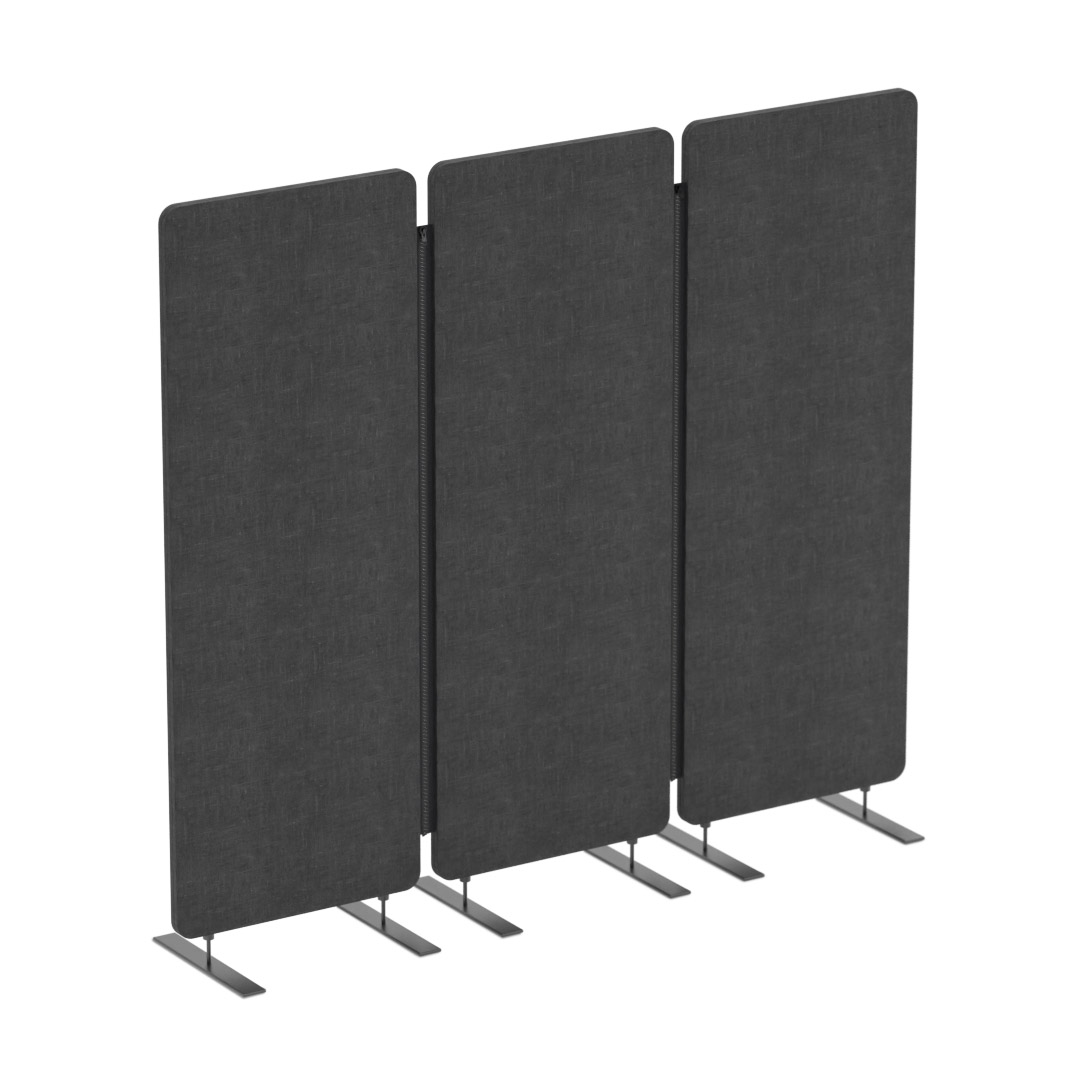 Akustik Trennwand WALL Anthrazit seitlich Akustik Trennwand WALL Anthrazit seitlich